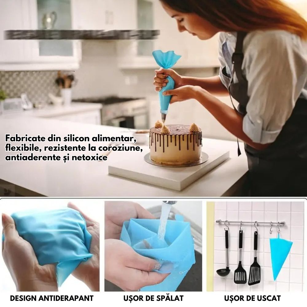 Set Profesional Decorare Torturi – 21 Piese
