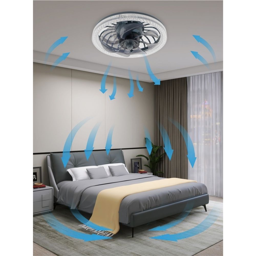 440 Lampă de Tavan cu Ventilator și Telecomandă