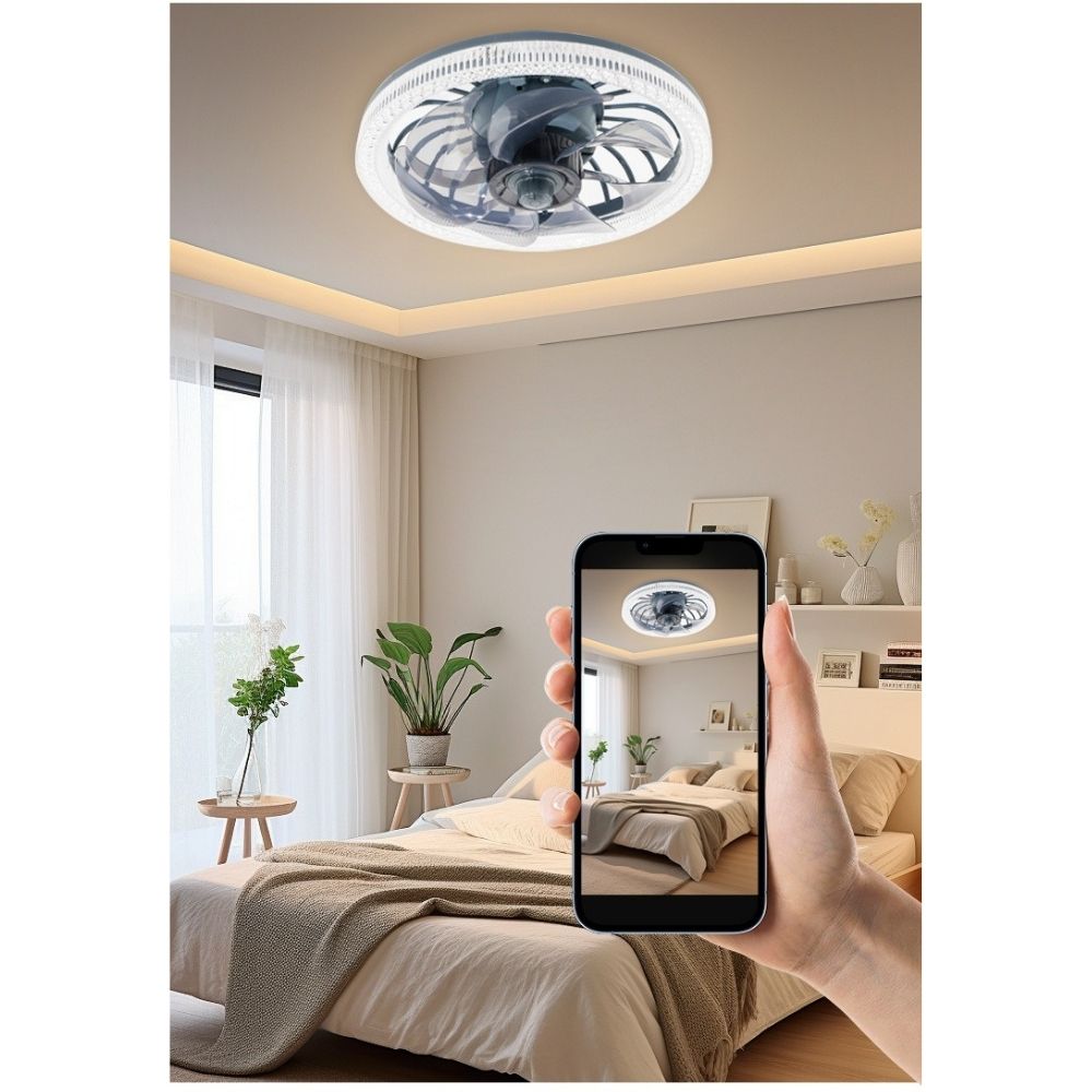 440 Lampă de Tavan cu Ventilator și Telecomandă