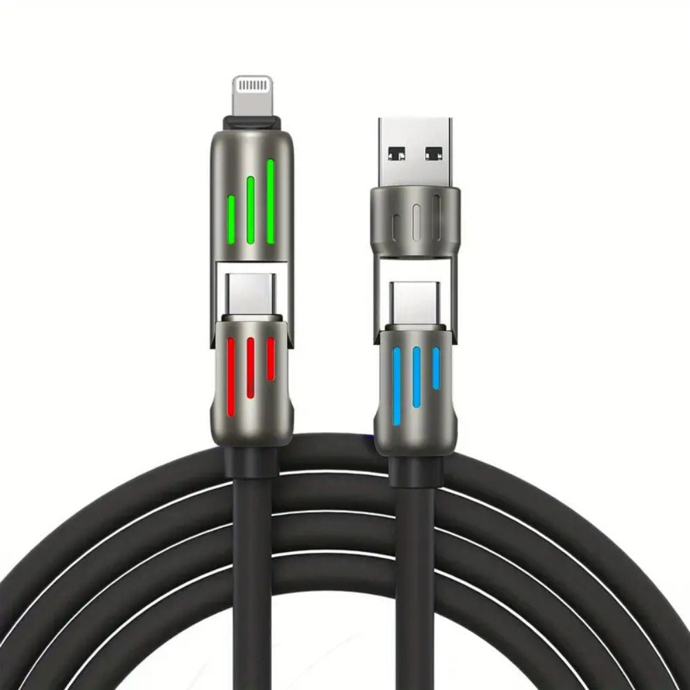 Cablu Universal 4-in-1 Multi USB, TypeC, Lightning, lungime 1.5 m