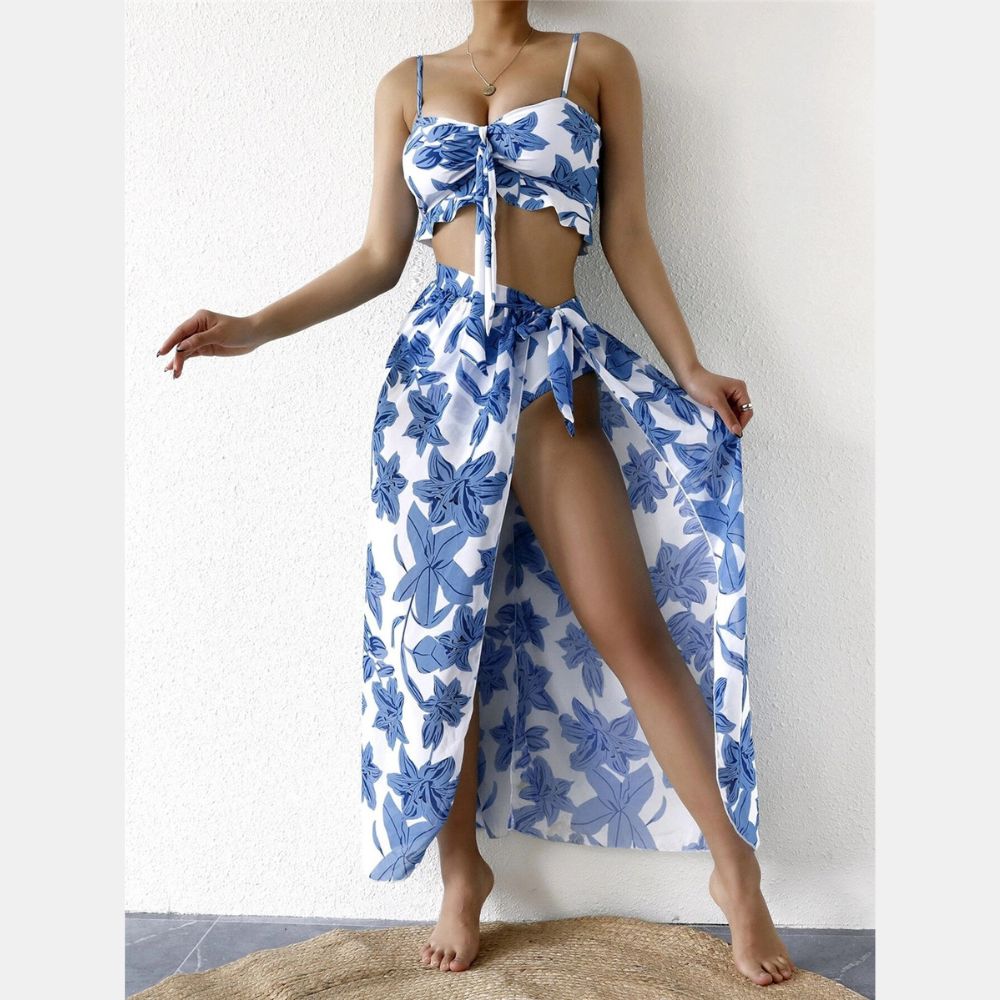 346 Costum de baie 3 piese TROPICAL
