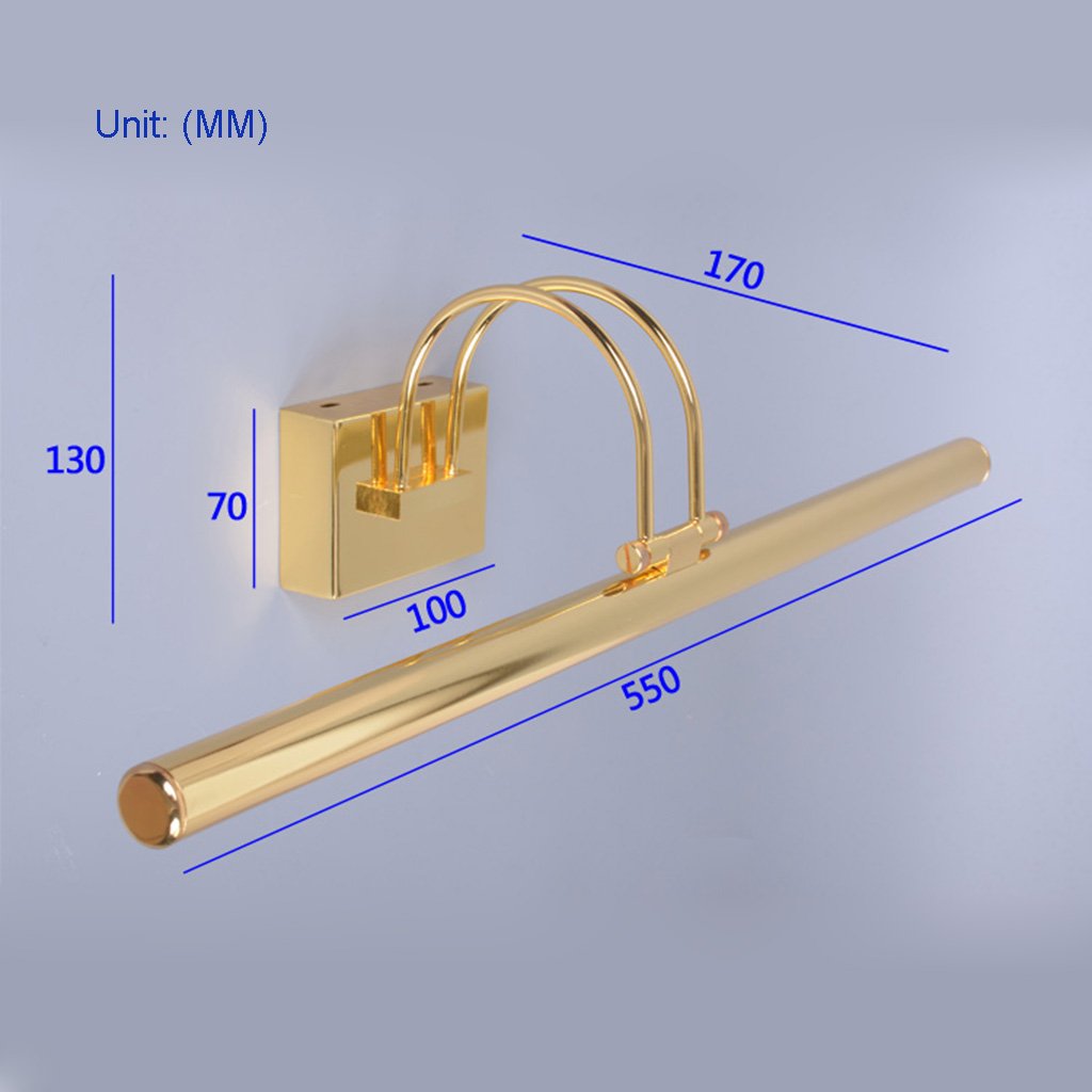A102 Lampa de perete LED Pentru Oglinda Gold 53cm
