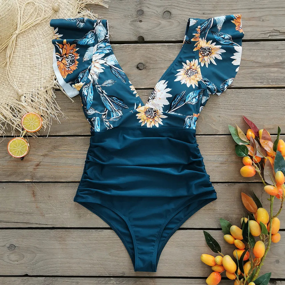 344 Costum de baie intreg floral MIRAMAR