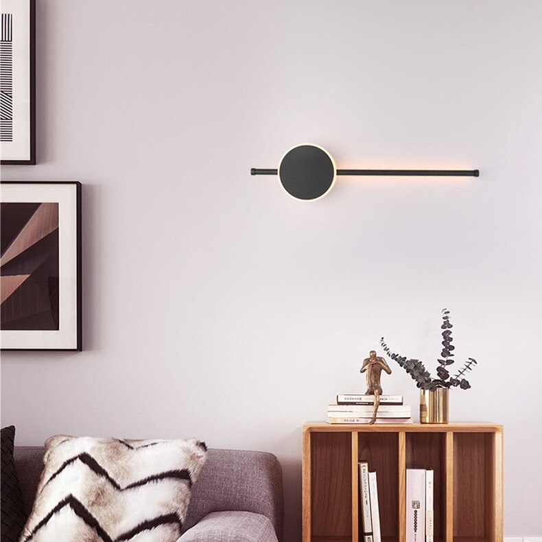 A117 Lampa de perete LED Negru 60cm