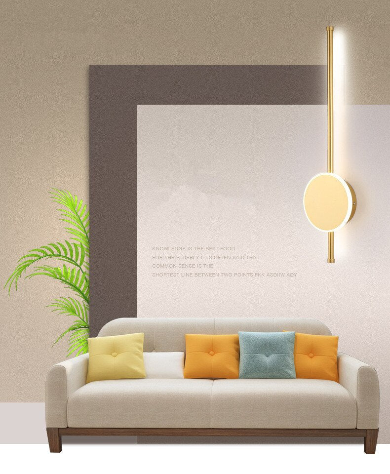 A118 Lampa de perete LED Gold 60cm