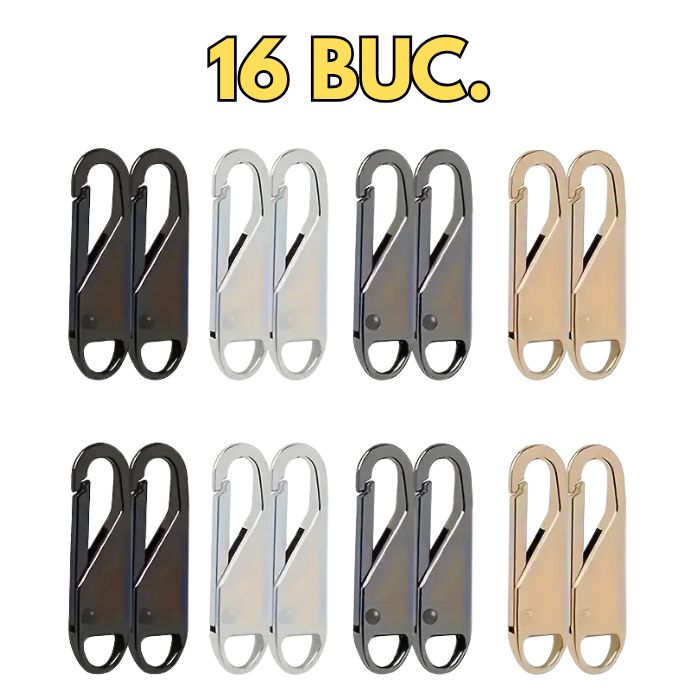 Înlocuitor Durabil Pentru Fermoare — Set Universal 16 Bucăți