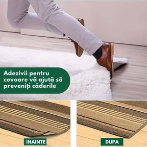 GripCorner - Set 8 Autocolante Anti-Alunecare pentru Colțurile Covoarelor