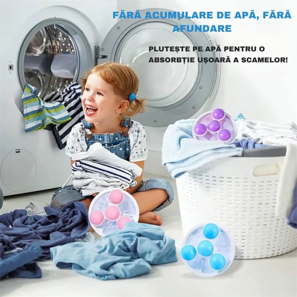 Set 2 Filtre Conice Plutitoare Anti-Scame — Haine Impecabile la Fiecare Spălare