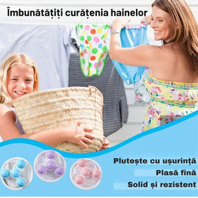 Set 2 Filtre Conice Plutitoare Anti-Scame — Haine Impecabile la Fiecare Spălare