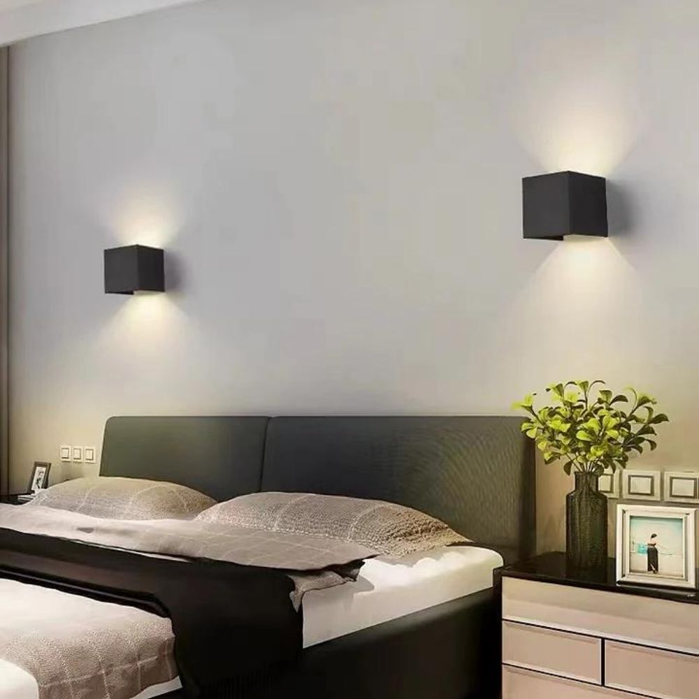 Lampa de perete LED Cube-light  pentru exterior/interior 10x10cm