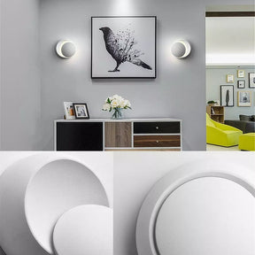 A116 Lampa de perete  LED Eclipse-light 180° Alb