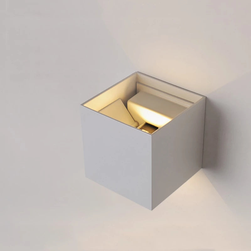 Lampa de perete LED Cube-light  pentru exterior/interior 10x10cm